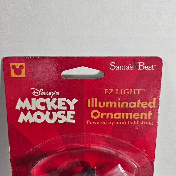 Santa's Best Disney Mickey Mouse With Trumpet Easy Illuminated Ornament - Picture 3 of 10